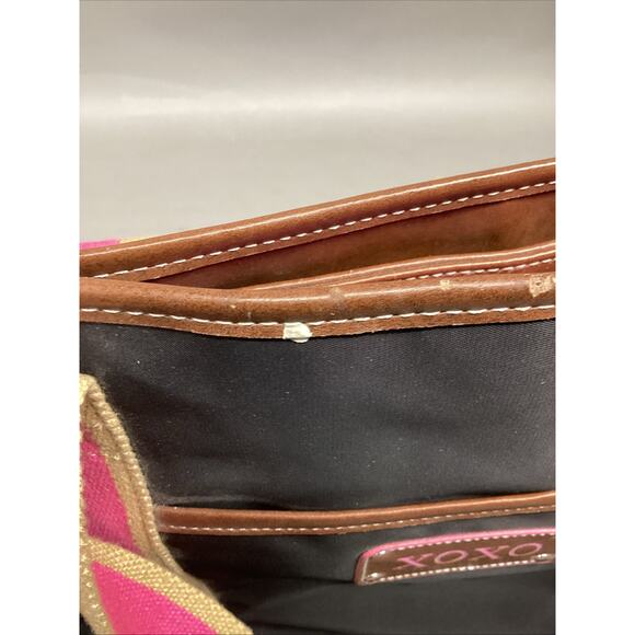 Vintage XOXO Pink Black Tote Bag - 18.5x14” - Picture 12 of 14
